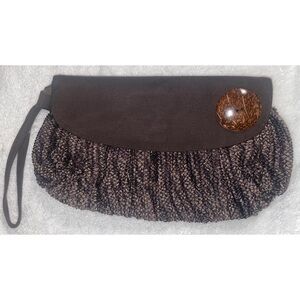 Handbag Wristlet Clutch Purse Evening Bag By Sak Saum For Abi Ferrin New